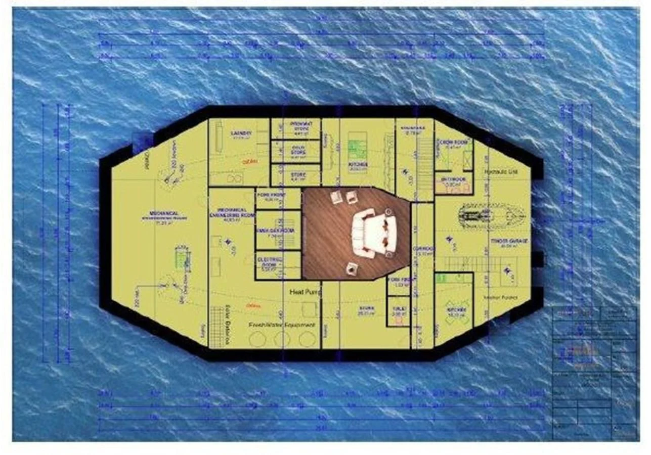 engineering drawing aboard 2020 ORION ORSOS ISLAND Yacht for Sale