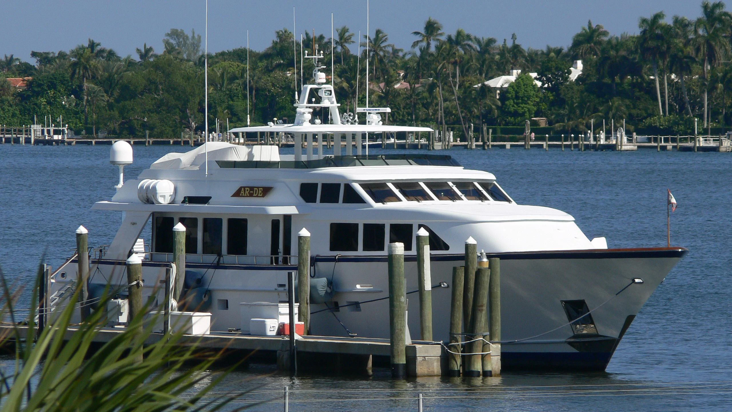 a boat on the water aboard VIAGGIO Yacht for Sale