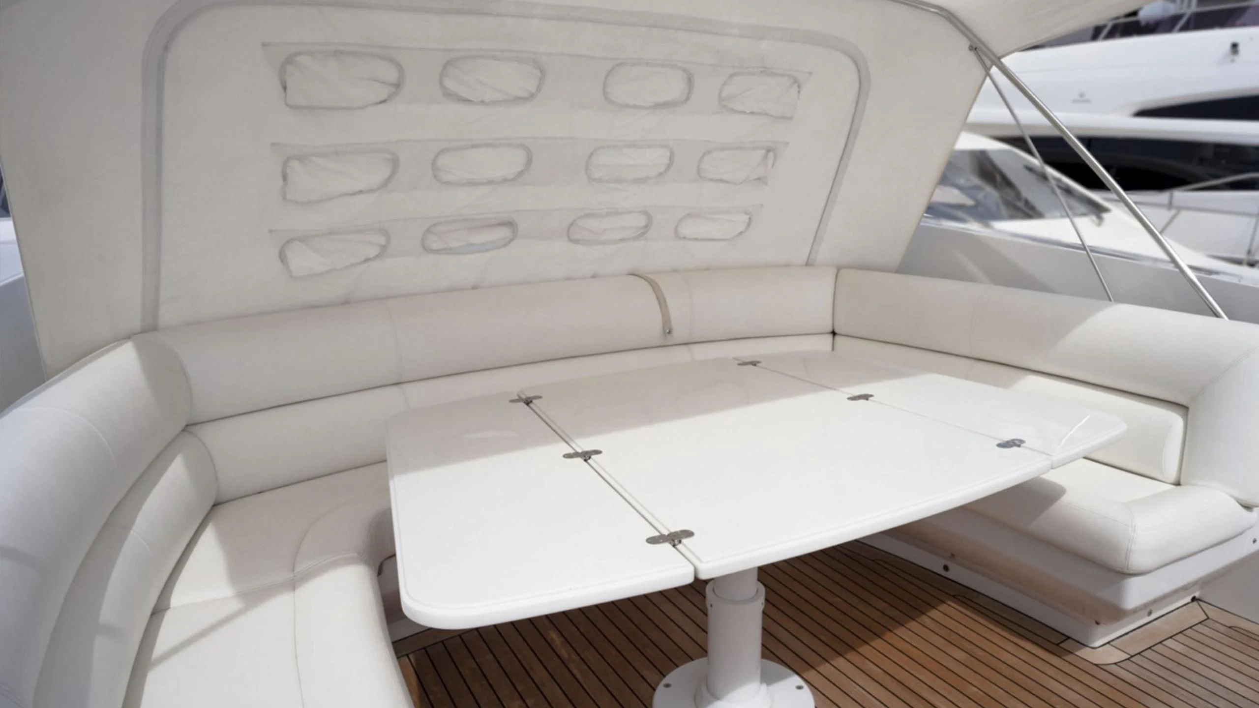 a white rectangular object with a white surface and a white surface aboard A&O Yacht for Sale