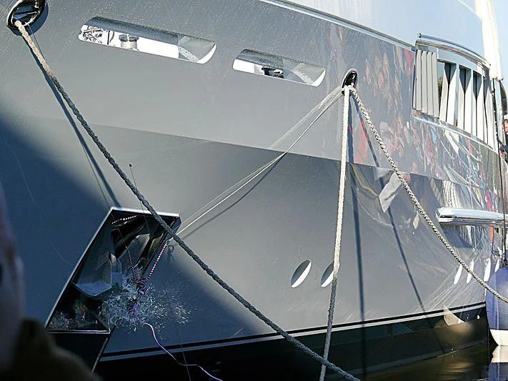 the front of a boat aboard KATHLEEN ANNE Yacht for Sale