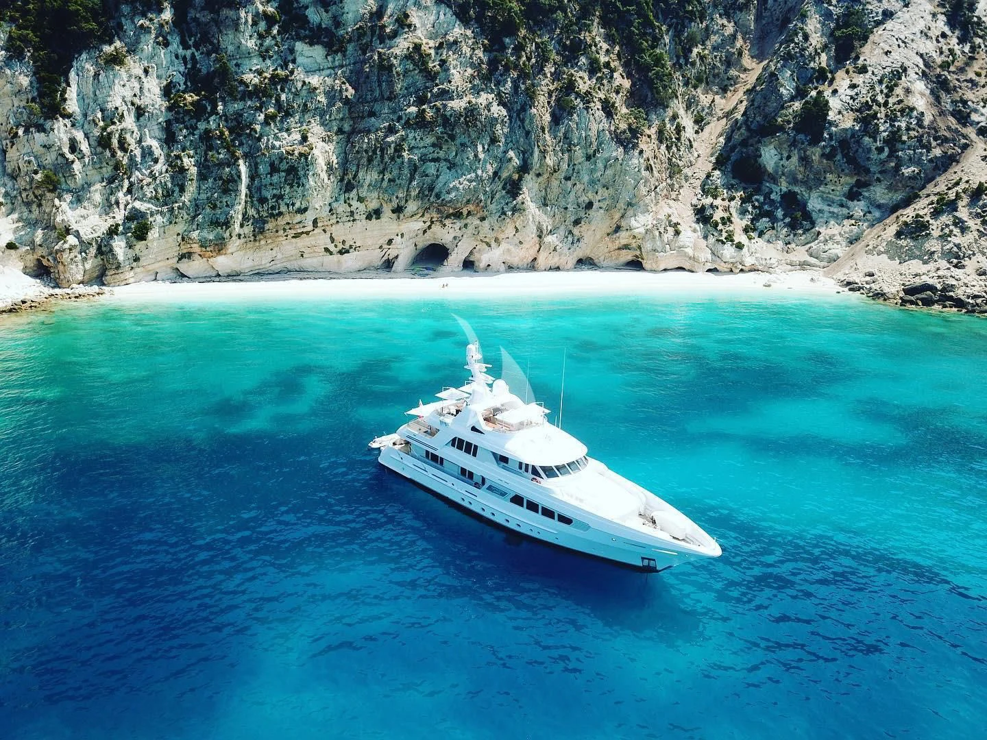 a boat in the water aboard KATHLEEN ANNE Yacht for Sale