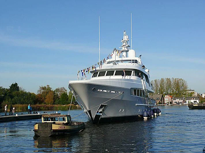 a boat on the water aboard KATHLEEN ANNE Yacht for Sale