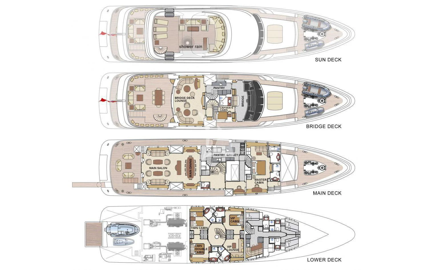 diagram, engineering drawing aboard KATHLEEN ANNE Yacht for Sale