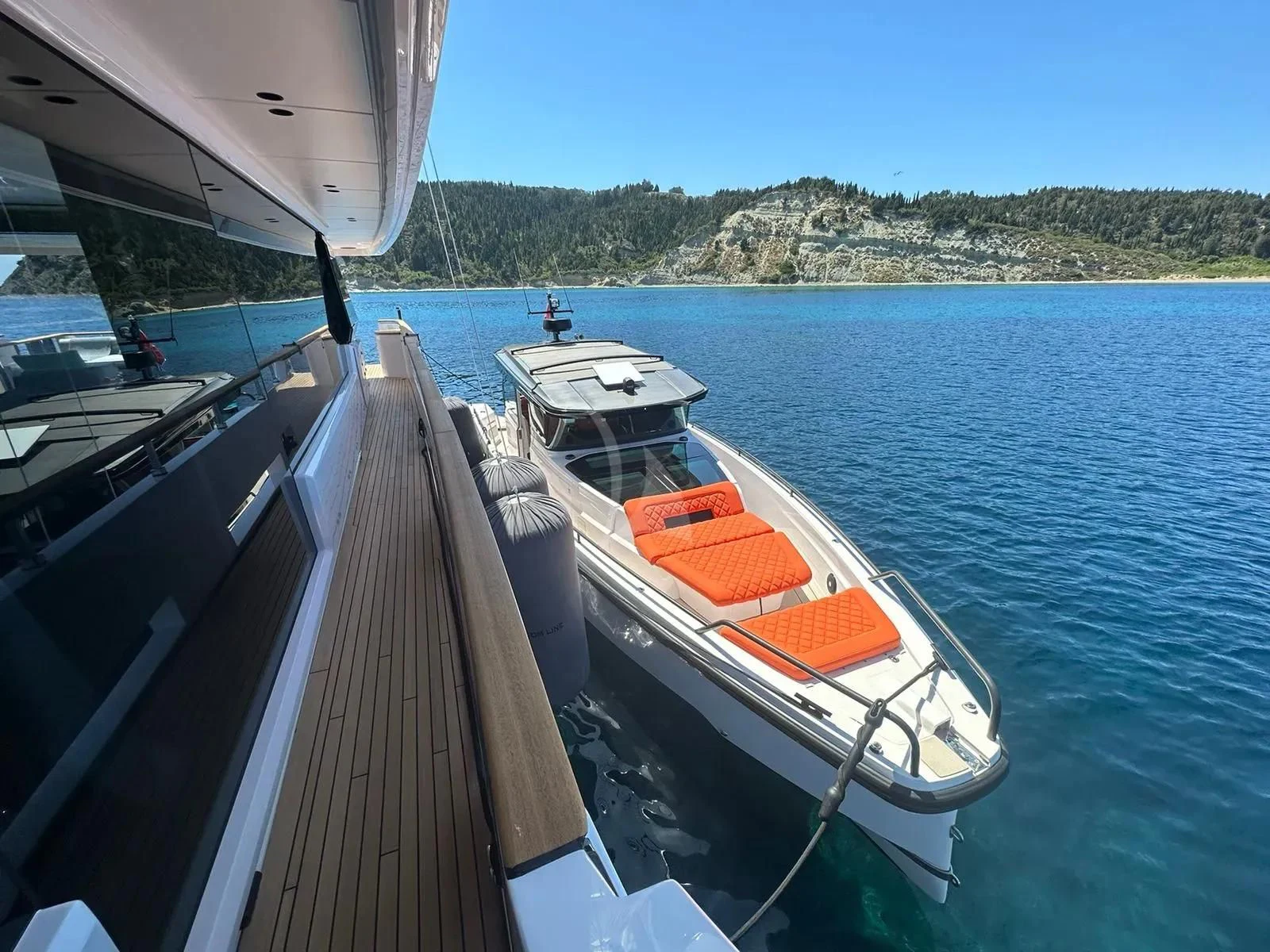 a boat on the water aboard AT ONE Yacht for Charter