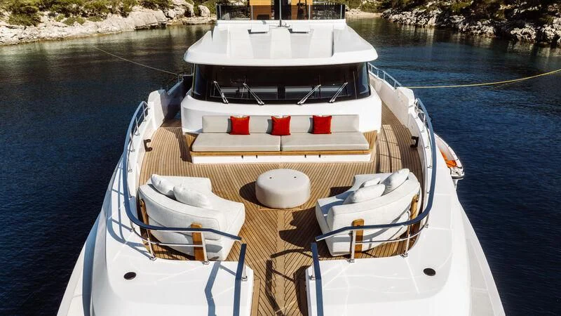 a boat on the water aboard AT ONE Yacht for Charter
