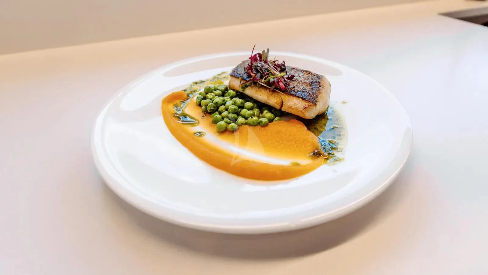 a plate of food aboard AT ONE Yacht for Charter