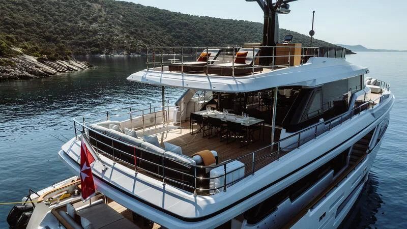 a boat on the water aboard AT ONE Yacht for Charter