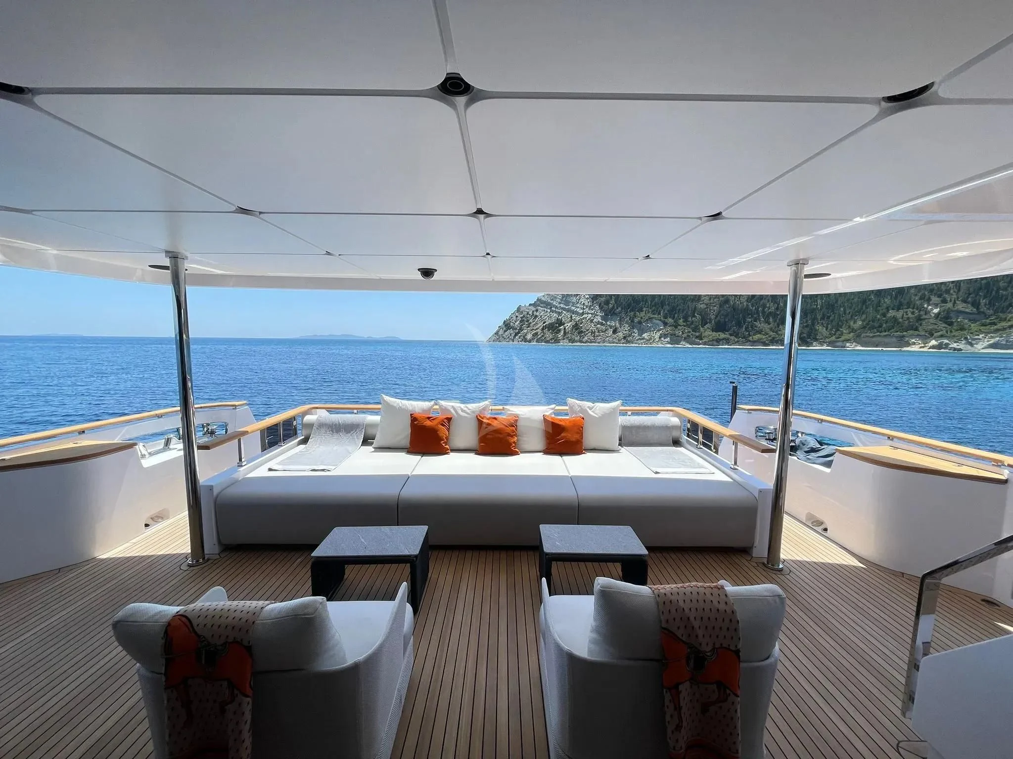 a boat on the water aboard AT ONE Yacht for Charter