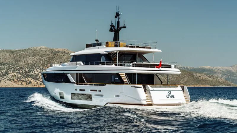 a boat on the water aboard AT ONE Yacht for Charter