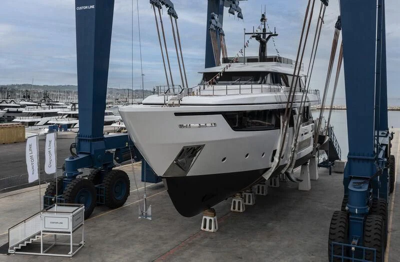 a large white boat aboard AT ONE Yacht for Charter
