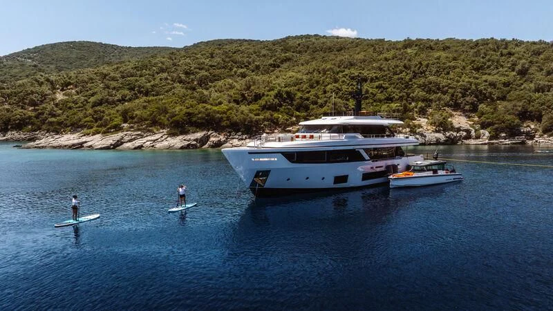 a boat on the water aboard AT ONE Yacht for Charter