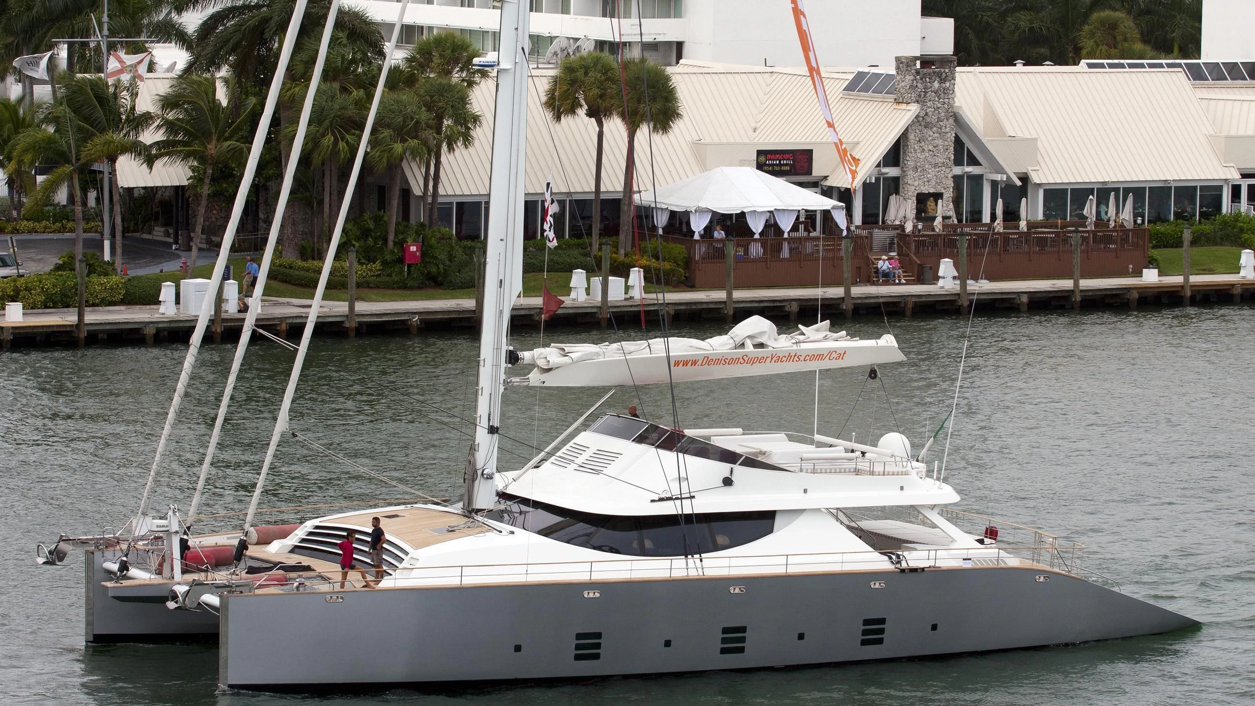 a boat on the water aboard MANTANI Yacht for Sale