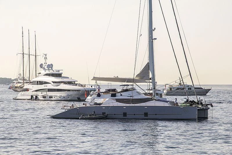 a group of boats on the water aboard MANTANI Yacht for Sale