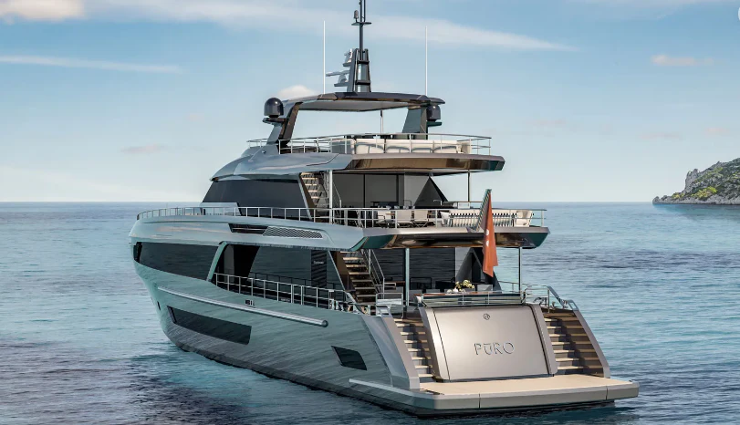 a boat in the water aboard OCEAN ALEXANDER 35P02 Yacht for Sale