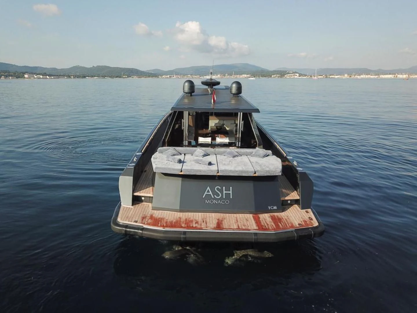 a boat in the water aboard ASH Yacht for Sale