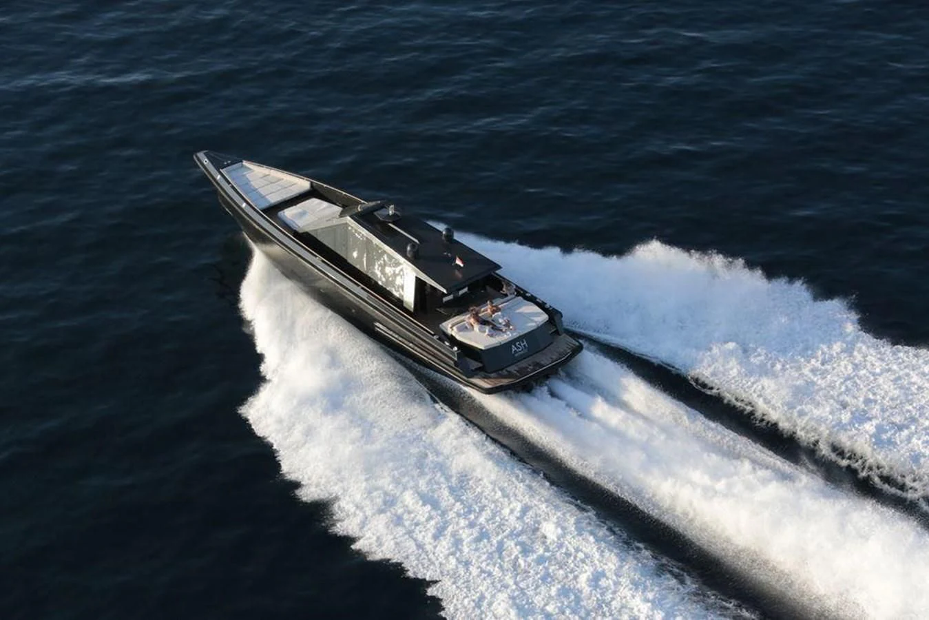 a boat on the water aboard ASH Yacht for Sale