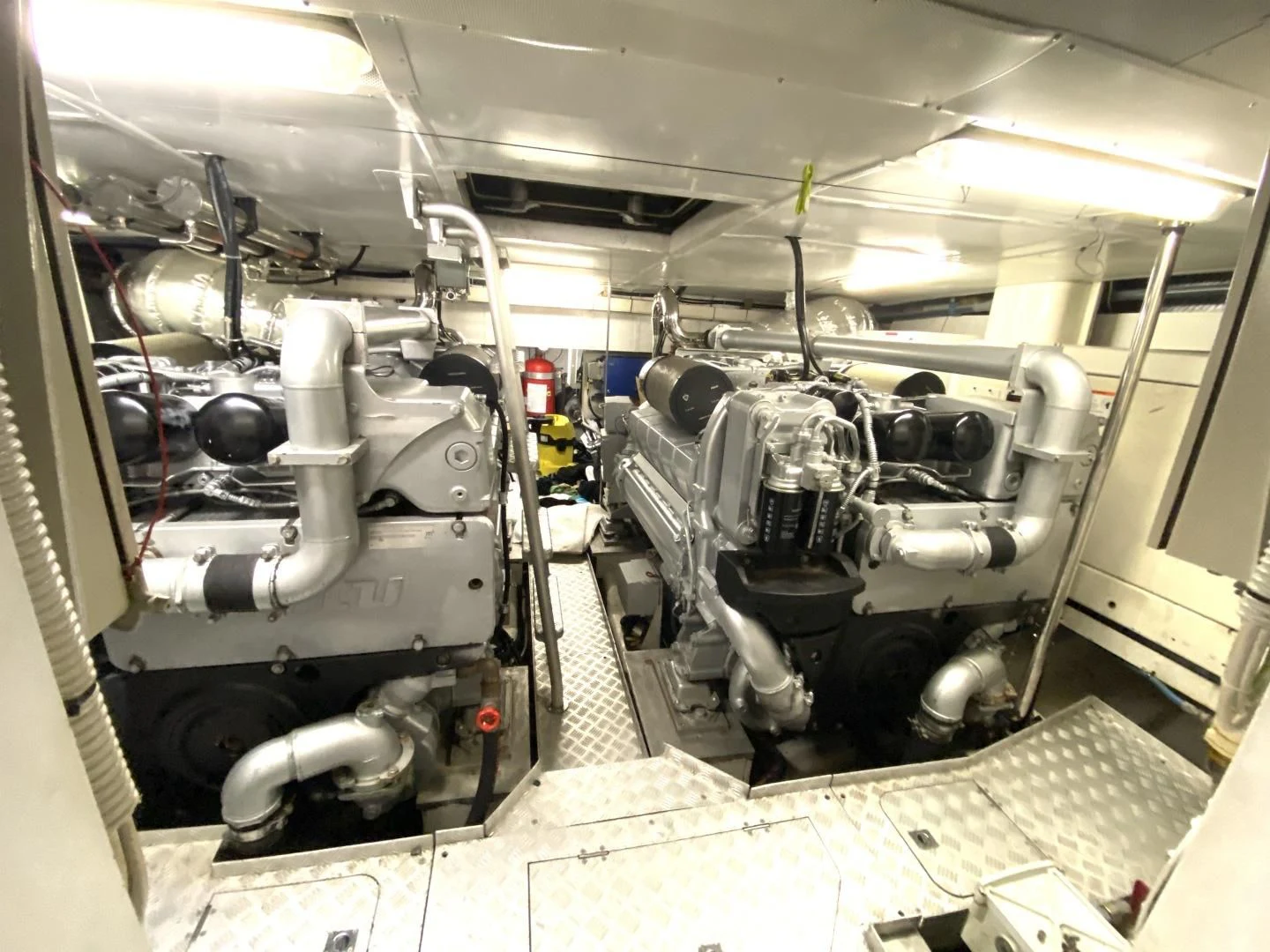 a large machine in a room aboard ASH Yacht for Sale