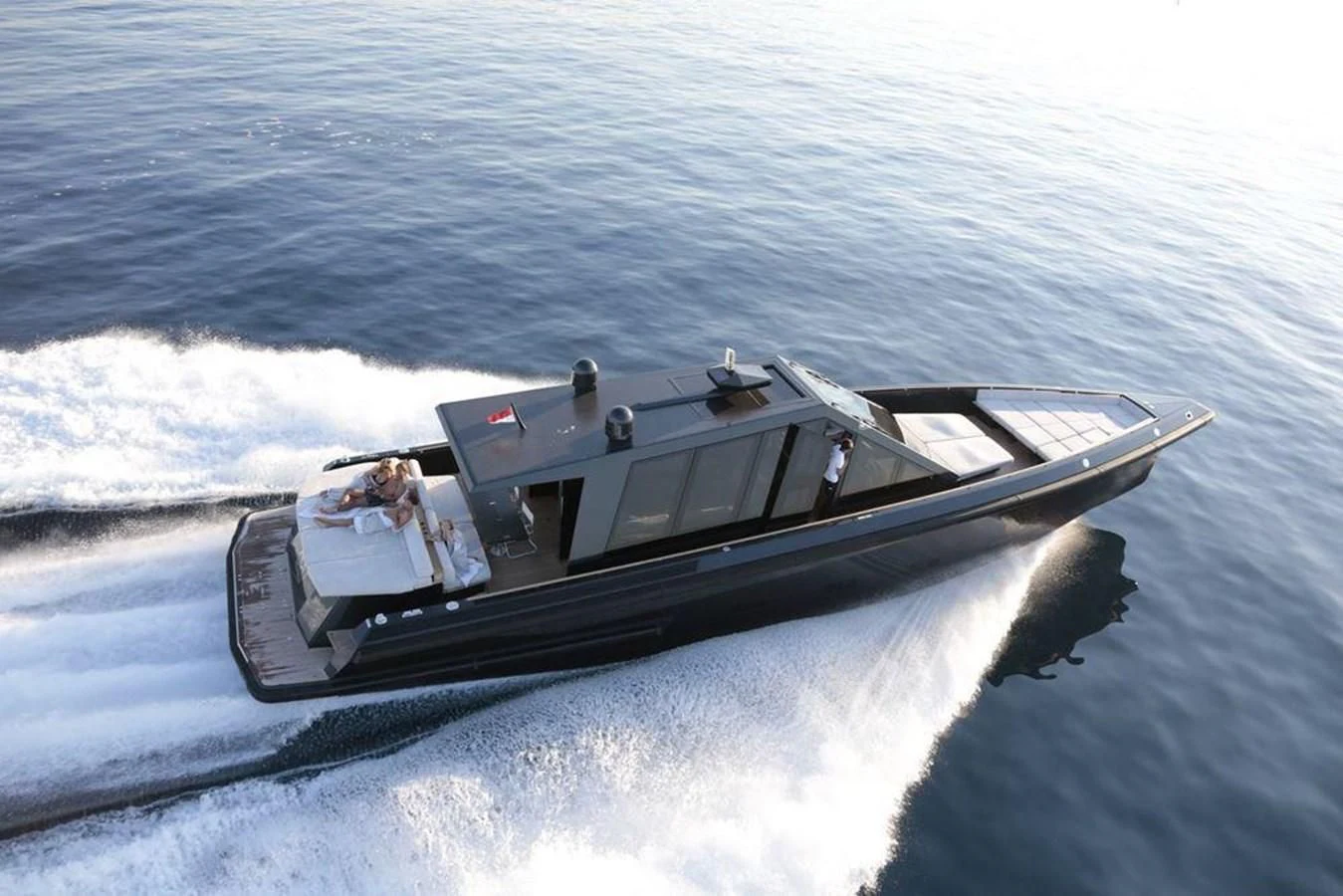 a boat in the water aboard ASH Yacht for Sale