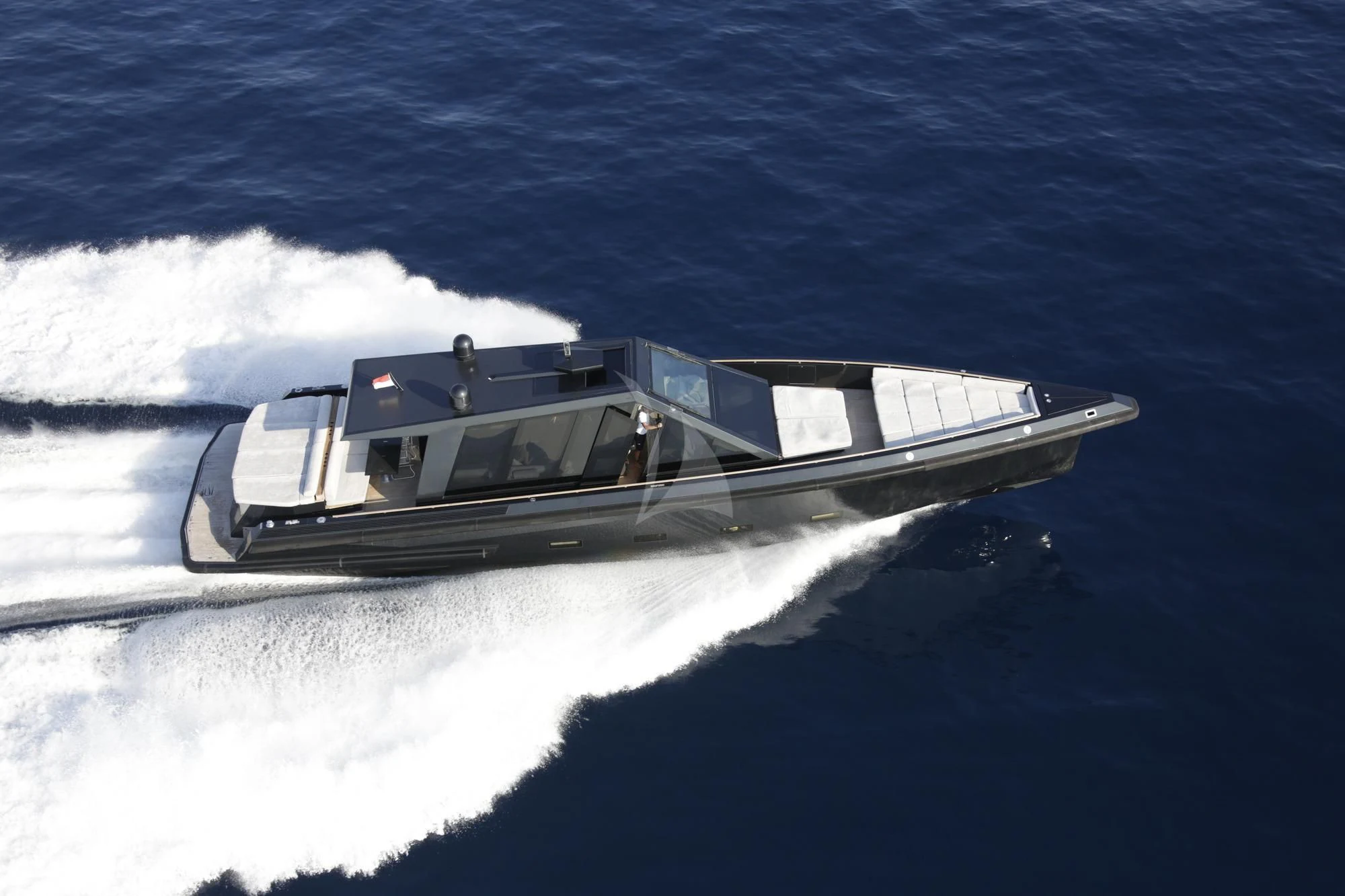 a boat in the water aboard ASH Yacht for Sale