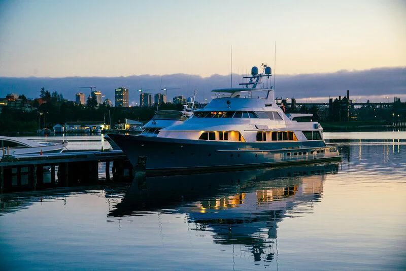 a boat on the water aboard MARLINDA Yacht for Sale