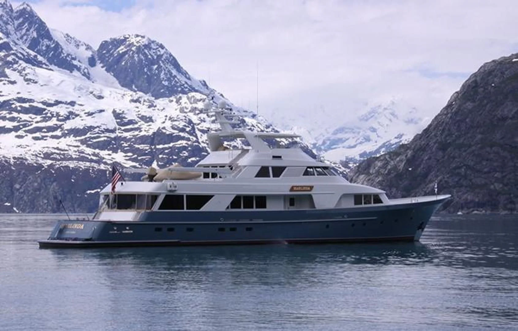 a boat on the water aboard MARLINDA Yacht for Sale