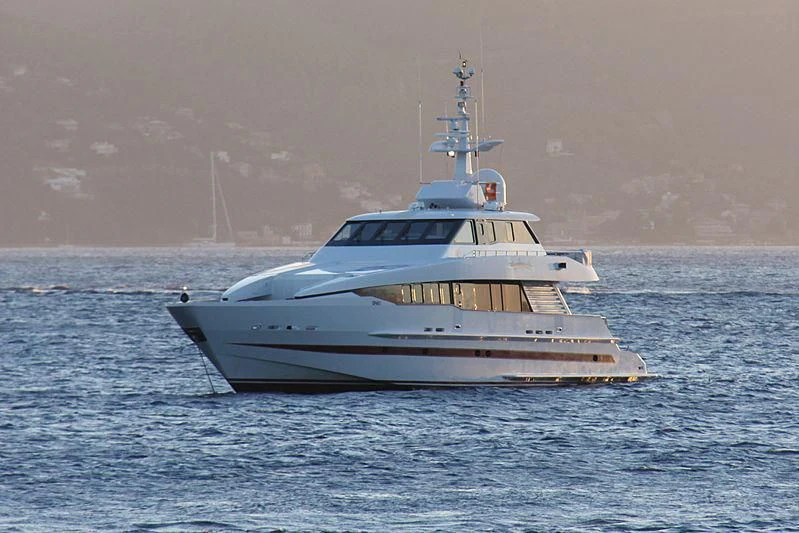 a boat in the water aboard RED SAPPHIRE I Yacht for Sale