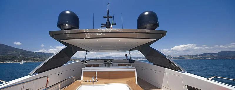 a plane on the water aboard INDIGO Yacht for Sale