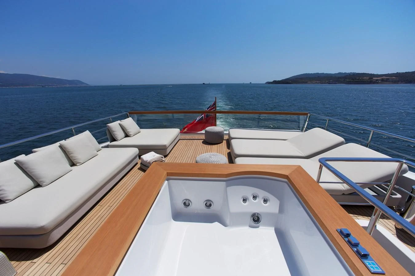 a boat on the water aboard INDIGO Yacht for Sale
