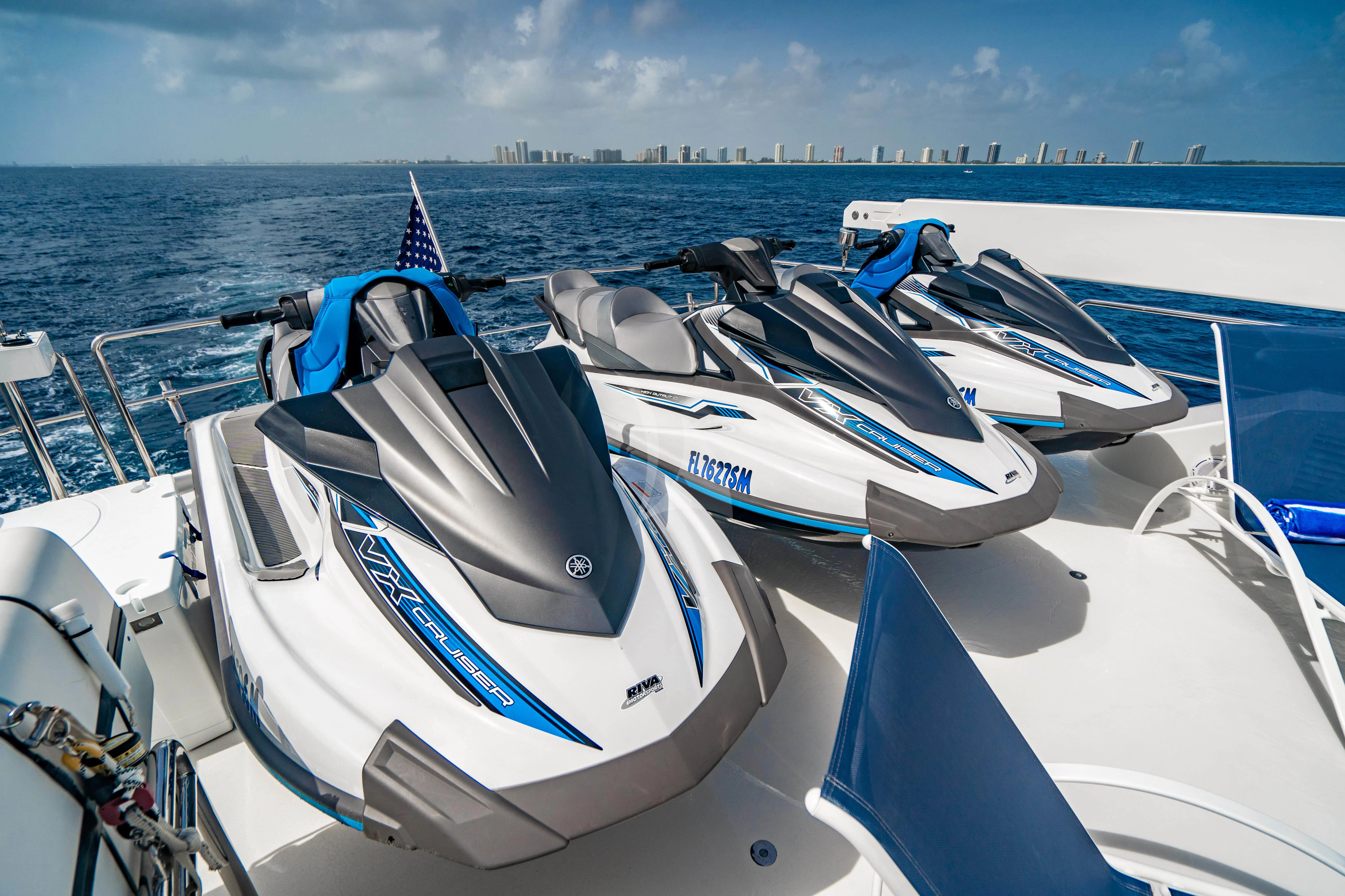 a boat on the water aboard INDIGO Yacht for Sale