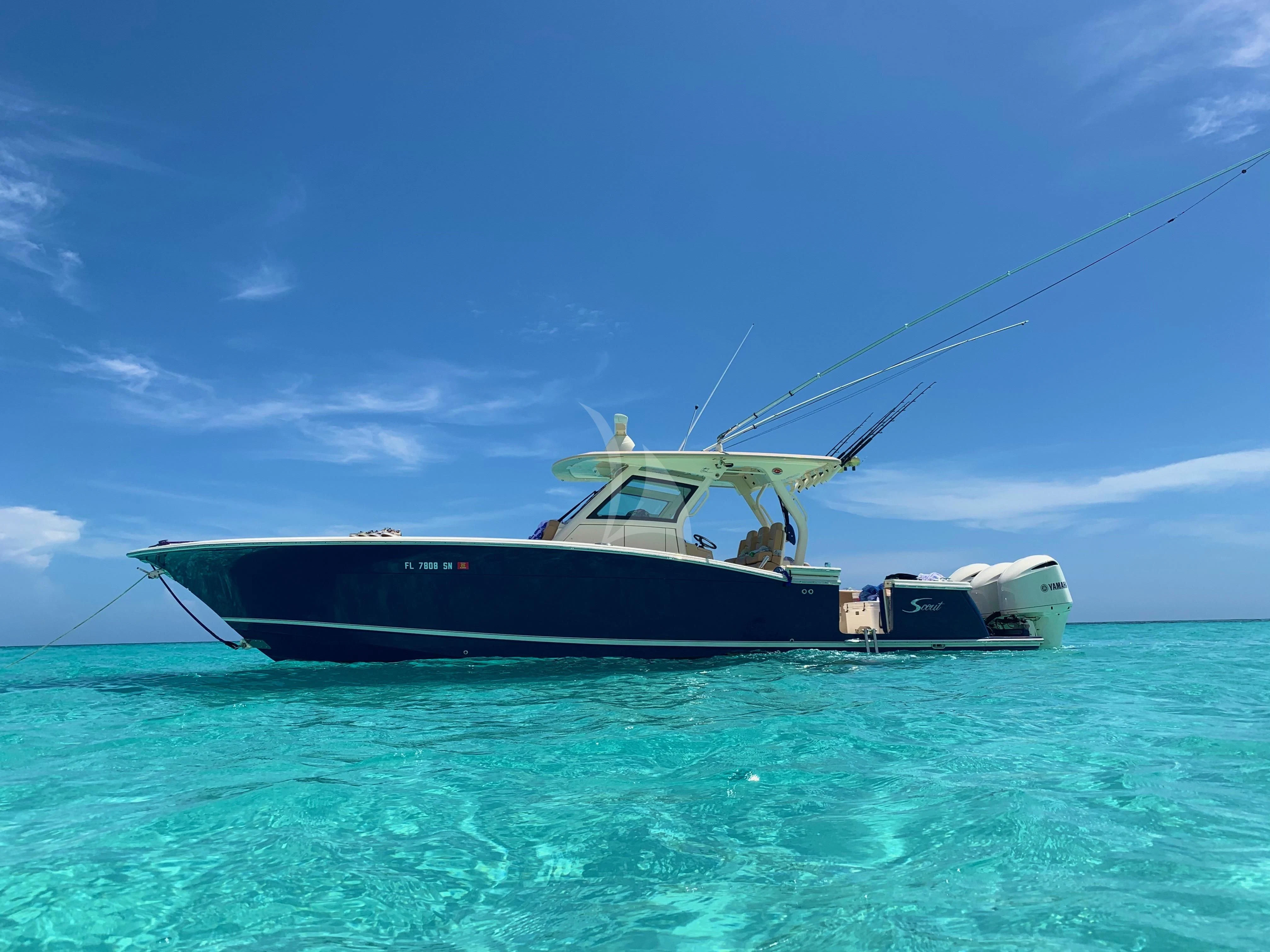 a boat in the water aboard INDIGO Yacht for Sale