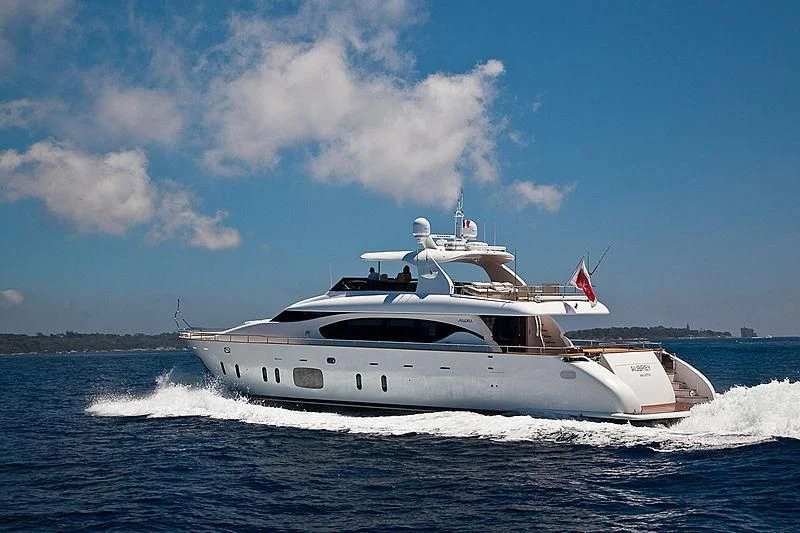 a boat on the water aboard DADDY'S DREAM 888 Yacht for Charter