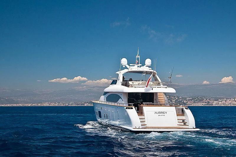 a boat in the water aboard DADDY'S DREAM 888 Yacht for Charter