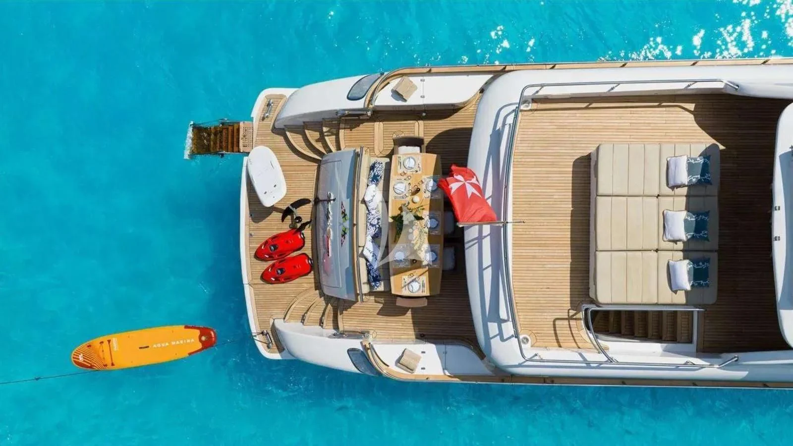 a boat with a lot of junk aboard DADDY'S DREAM 888 Yacht for Charter