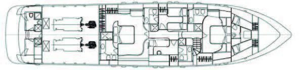 diagram, engineering drawing aboard DADDY'S DREAM 888 Yacht for Charter