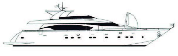 a white and black striped boat aboard DADDY'S DREAM 888 Yacht for Charter