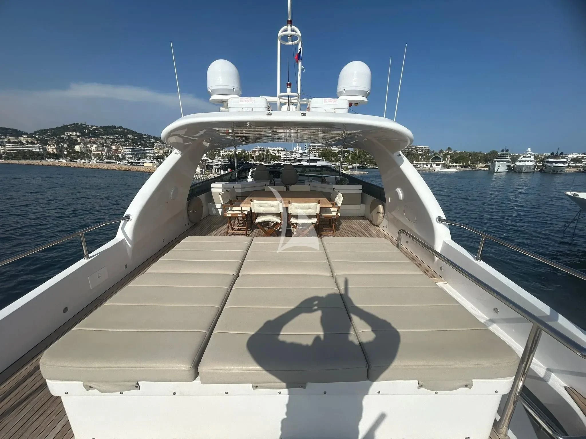 a deck of a boat aboard DADDY'S DREAM 888 Yacht for Charter