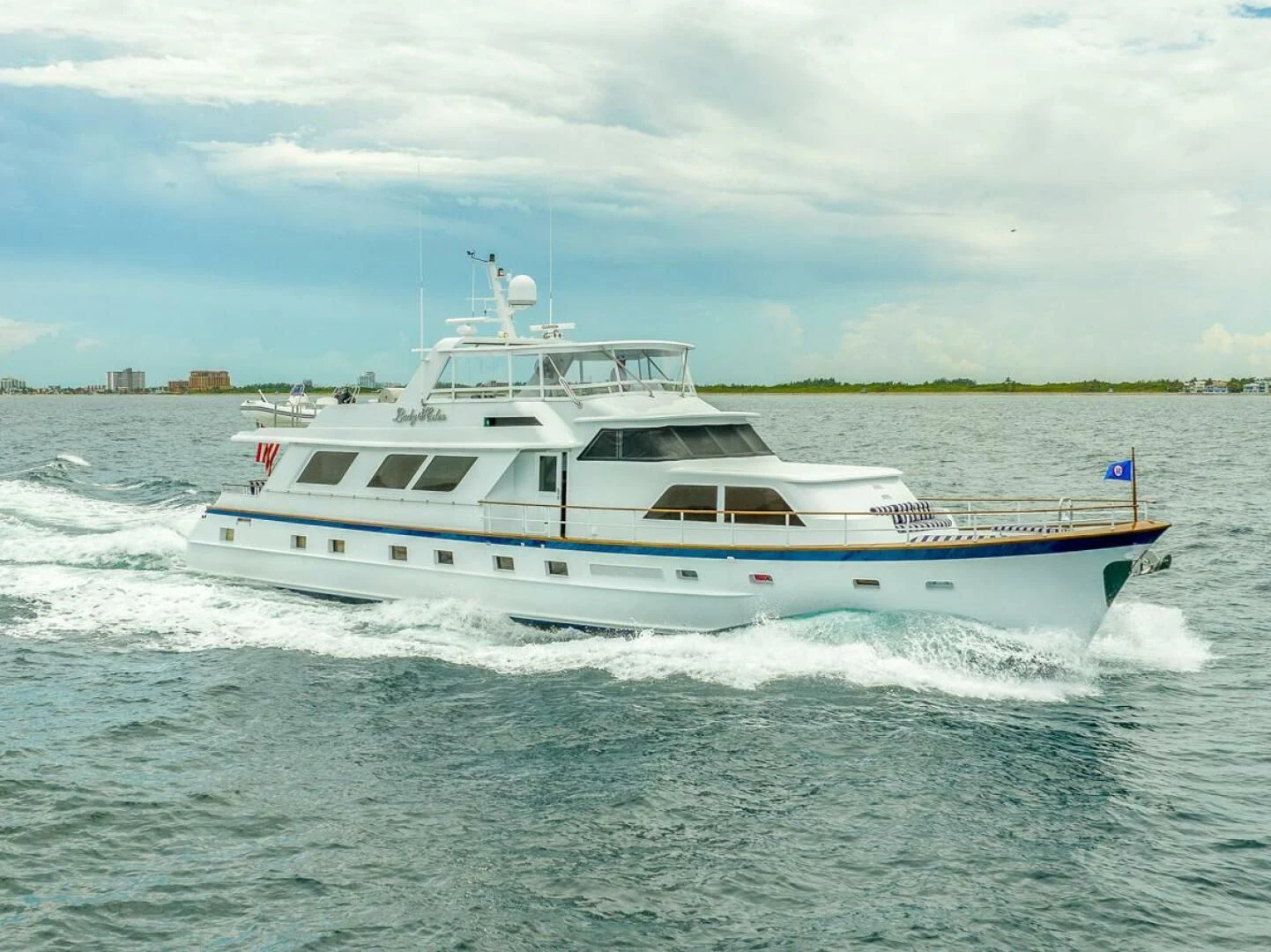 a boat on the water aboard MY WAY Yacht for Sale