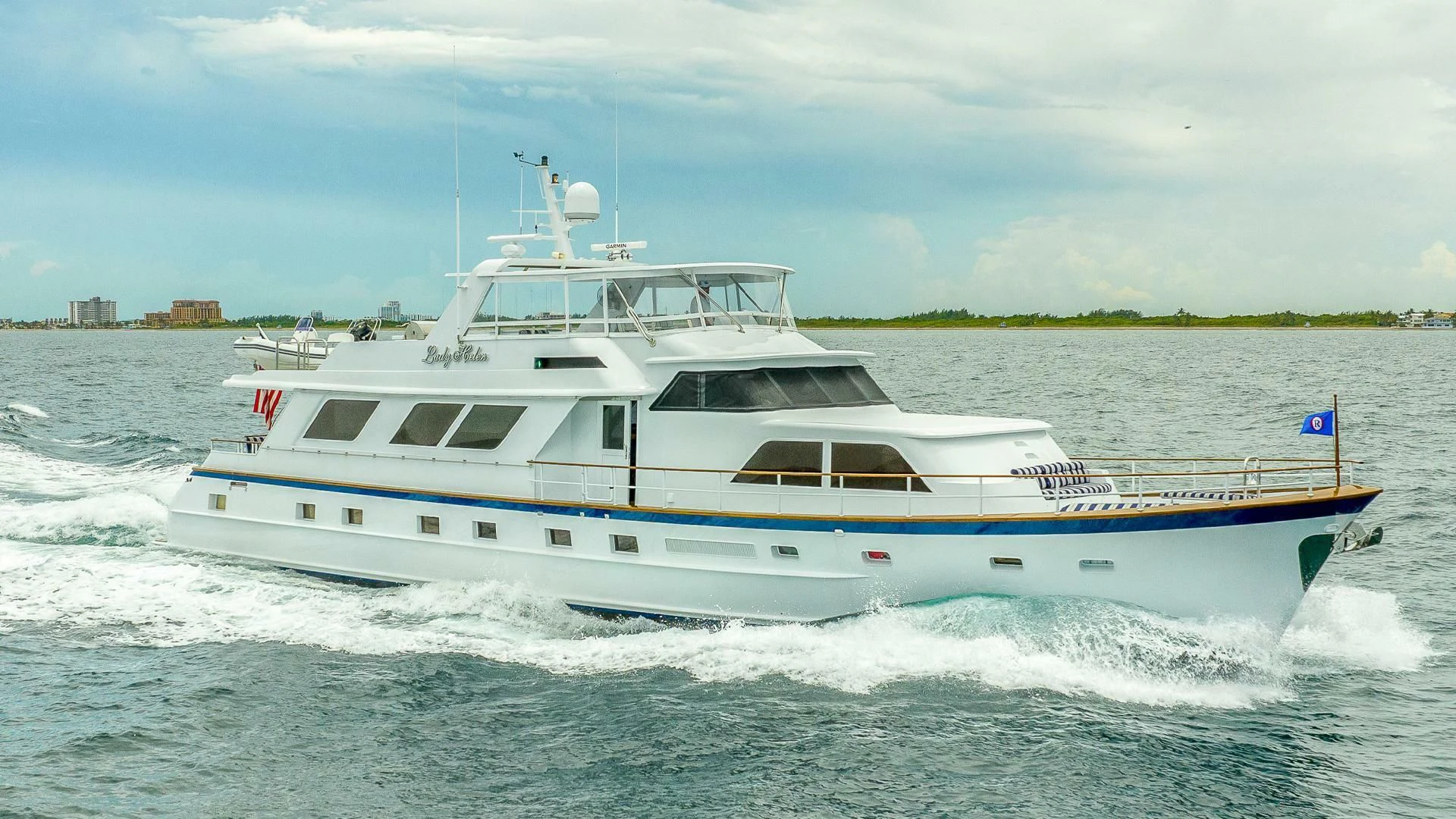 a boat on the water aboard MY WAY Yacht for Sale