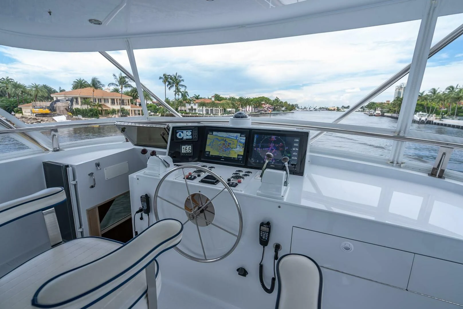 a cockpit of a plane aboard MY WAY Yacht for Sale