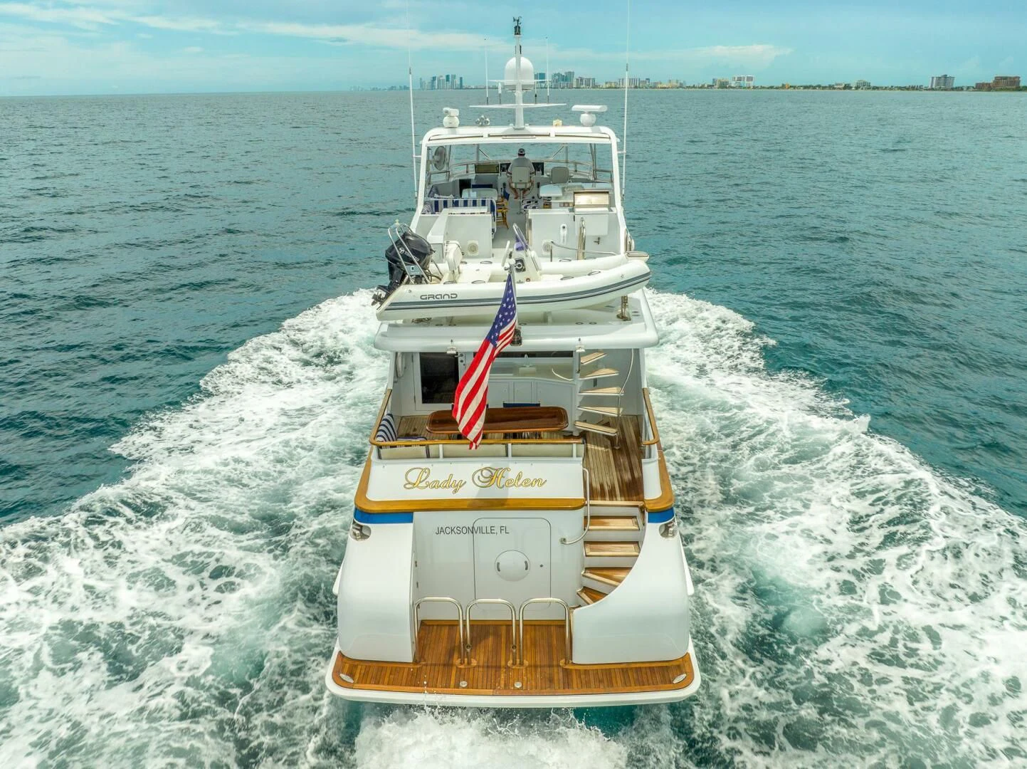 a boat on the water aboard MY WAY Yacht for Sale