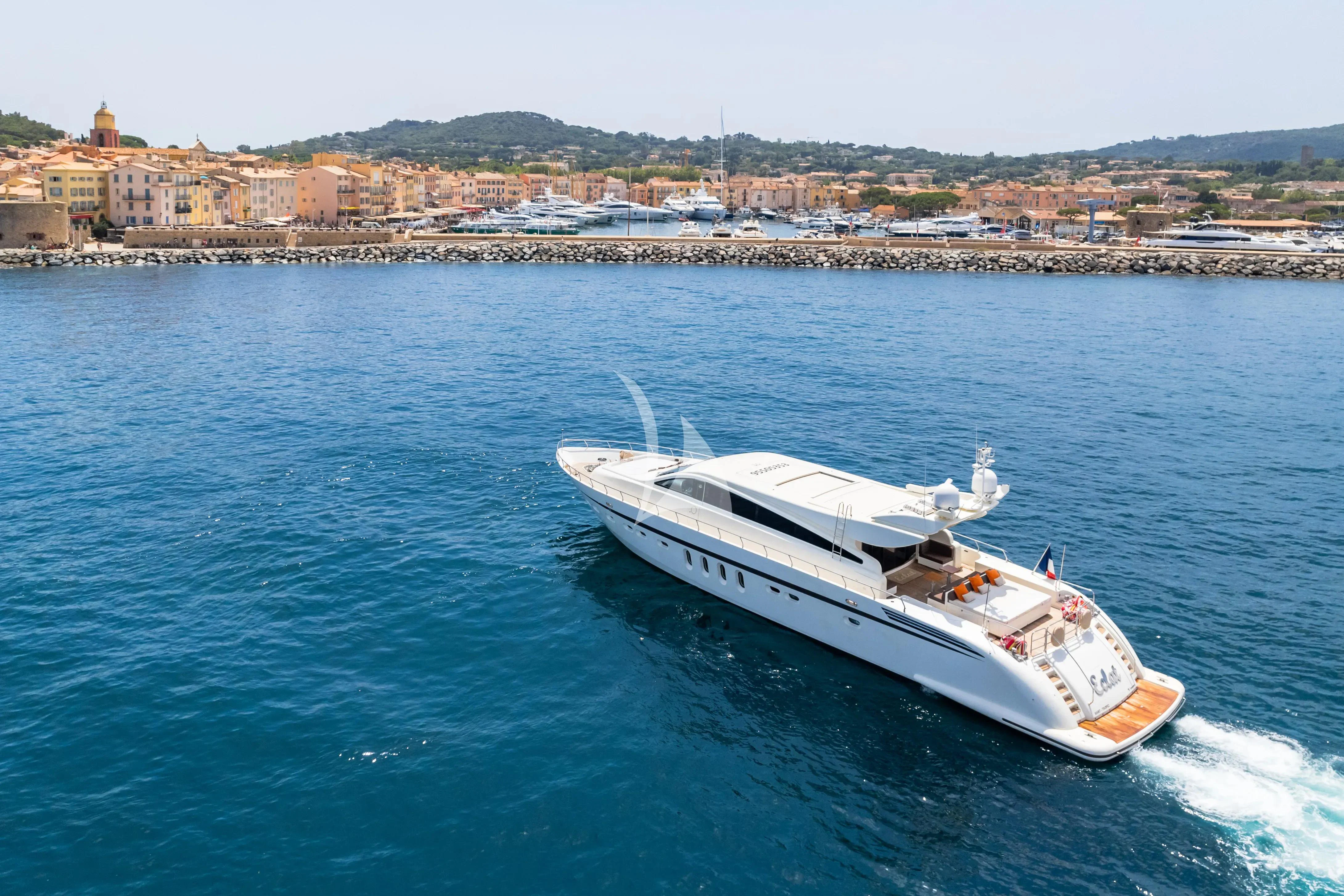 a boat on the water aboard ECLAT Yacht for Sale
