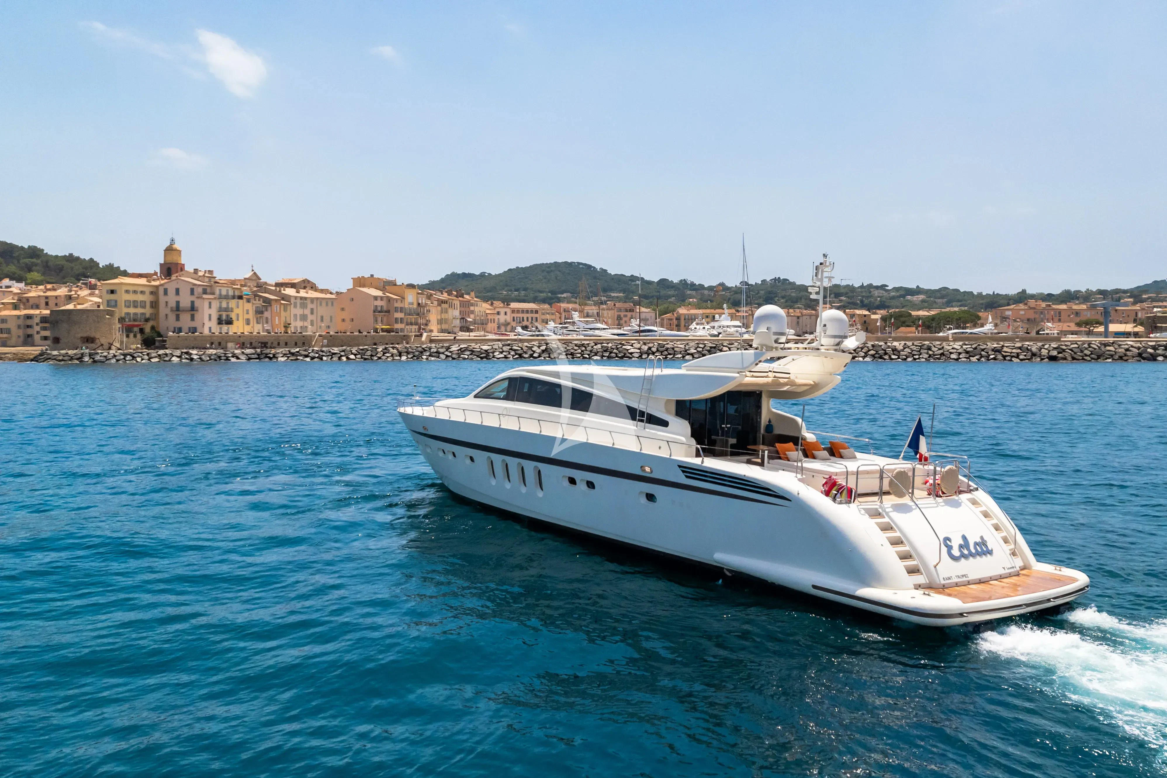 a boat on the water aboard ECLAT Yacht for Sale