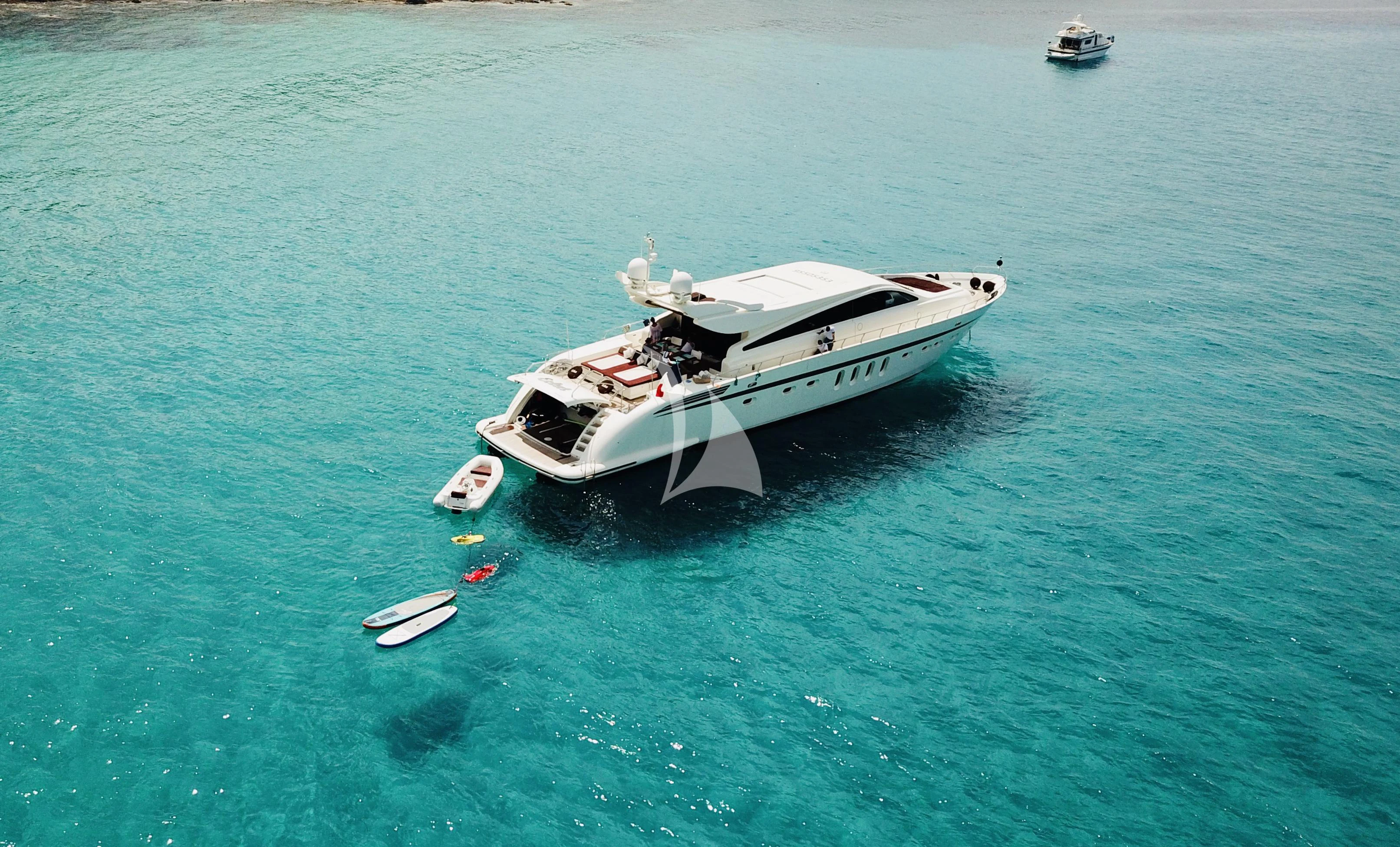 a boat on the water aboard ECLAT Yacht for Sale