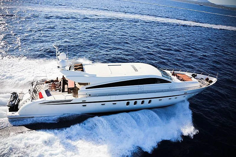 a boat on the water aboard ECLAT Yacht for Sale
