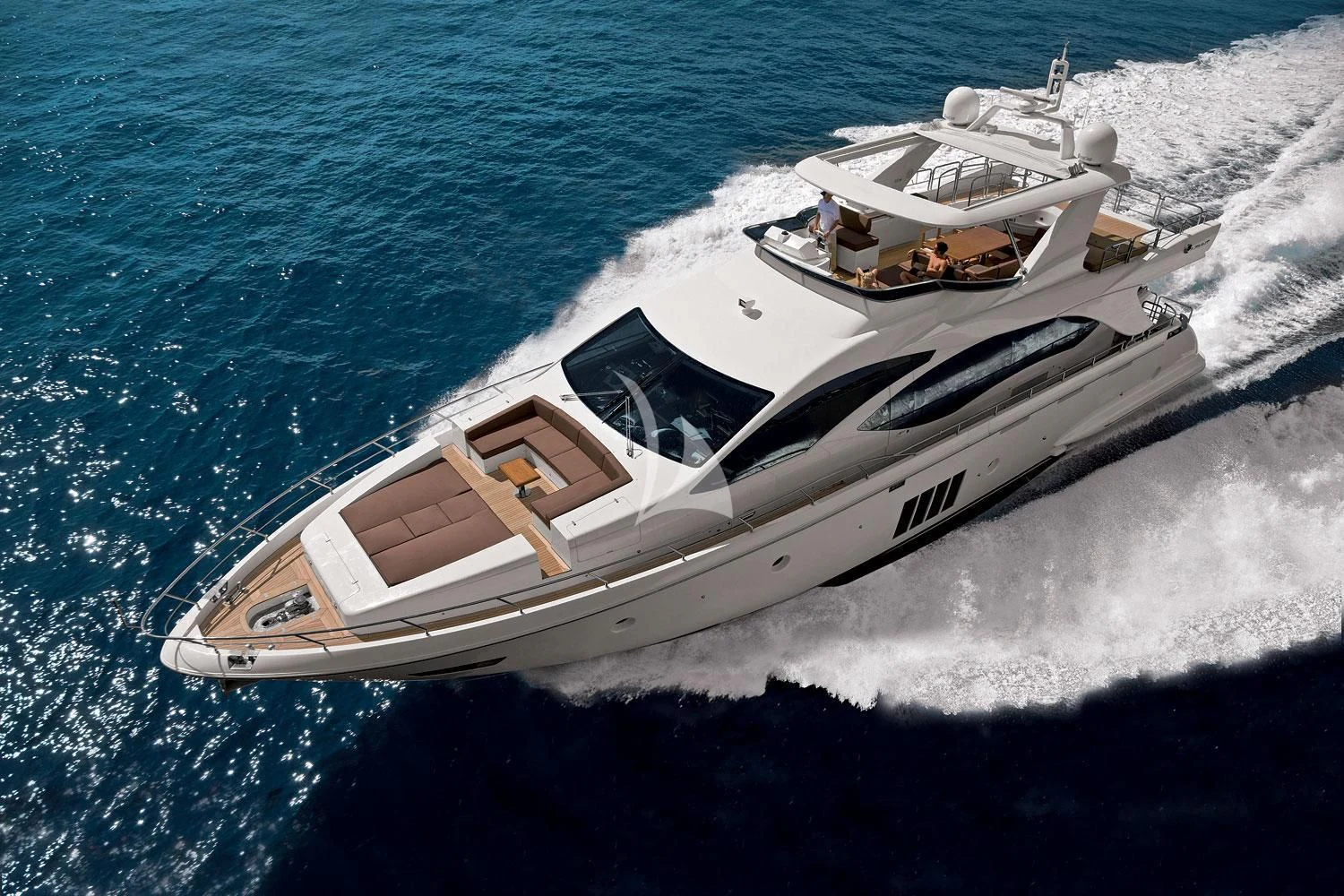 a boat on the water aboard HUBO Yacht for Sale
