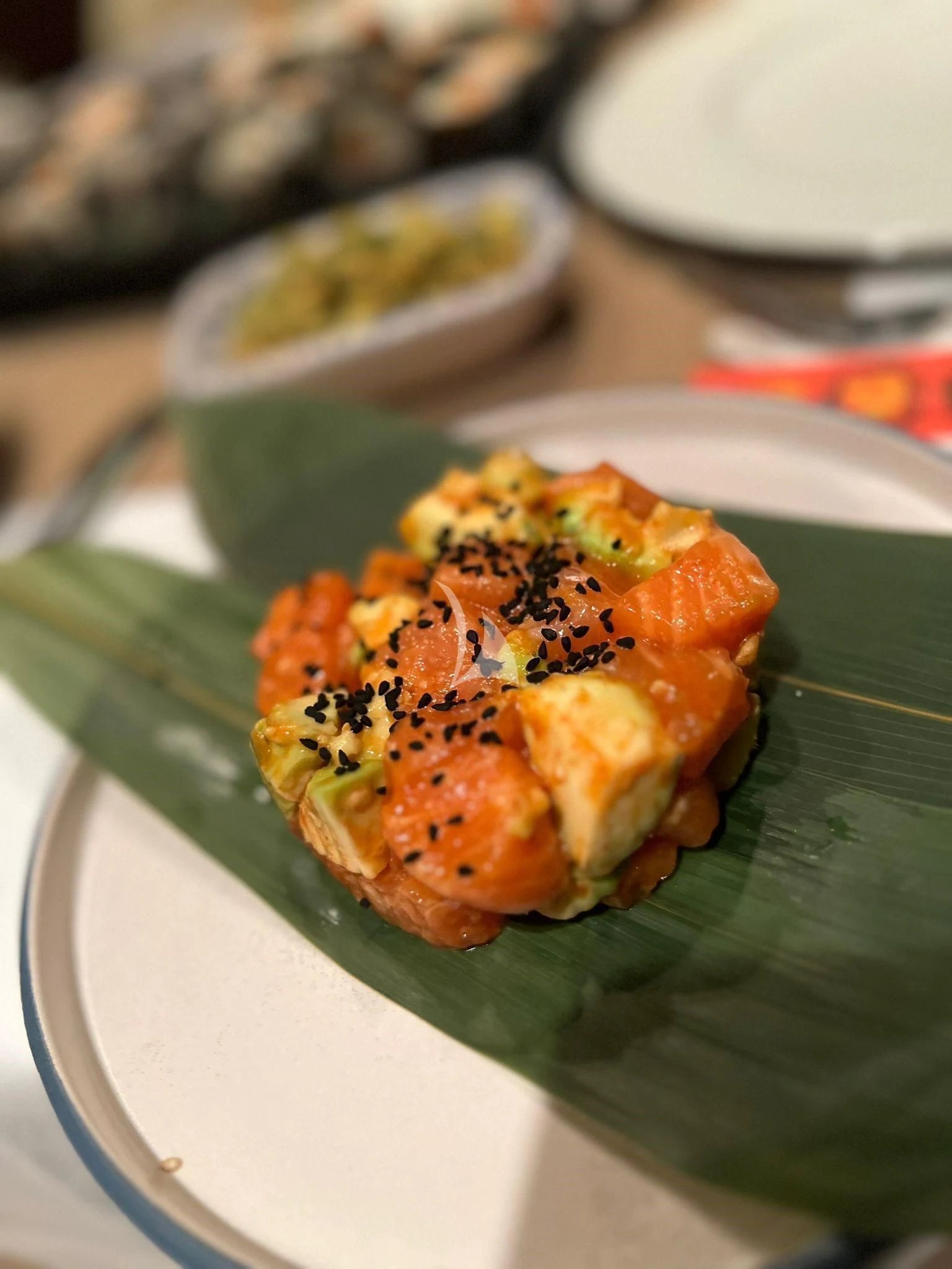 a plate of food aboard HUBO Yacht for Sale