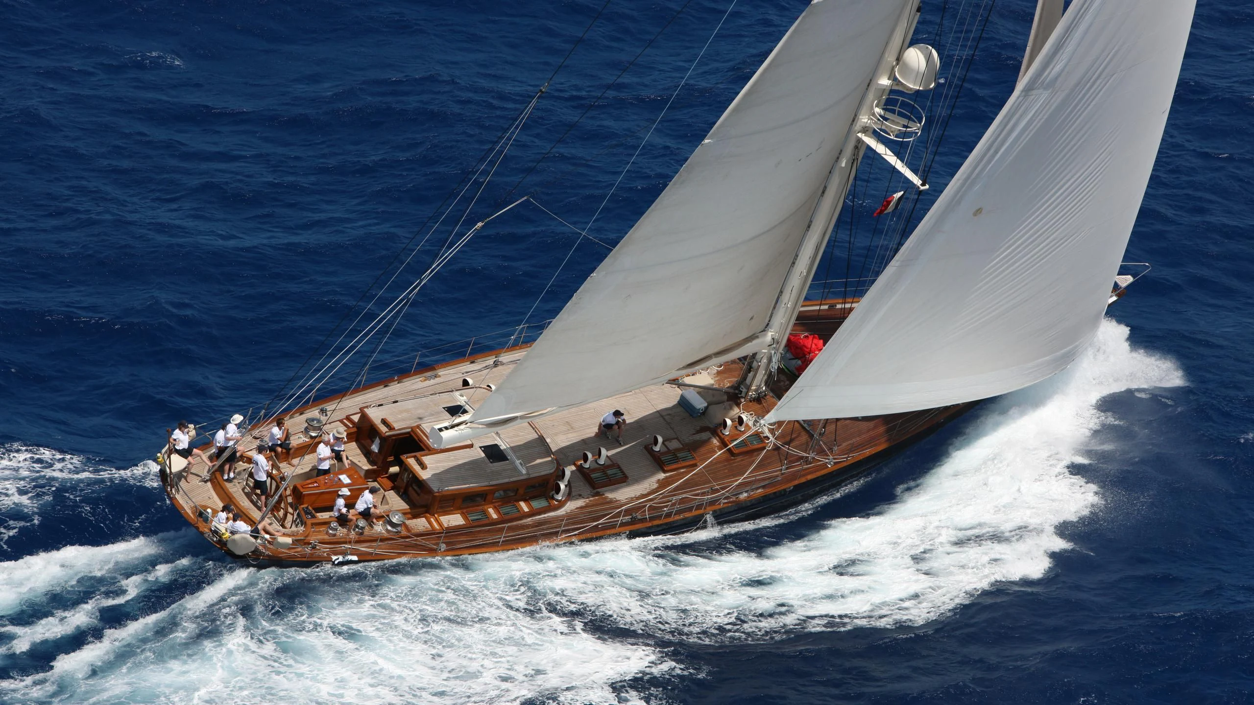 a boat on the water aboard SHAMOUN Yacht for Sale