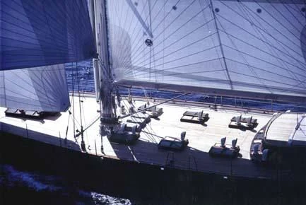 a large bridge with many boats aboard SHAMOUN Yacht for Sale