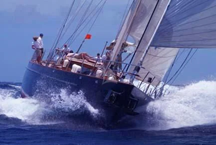a boat with people on it aboard SHAMOUN Yacht for Sale