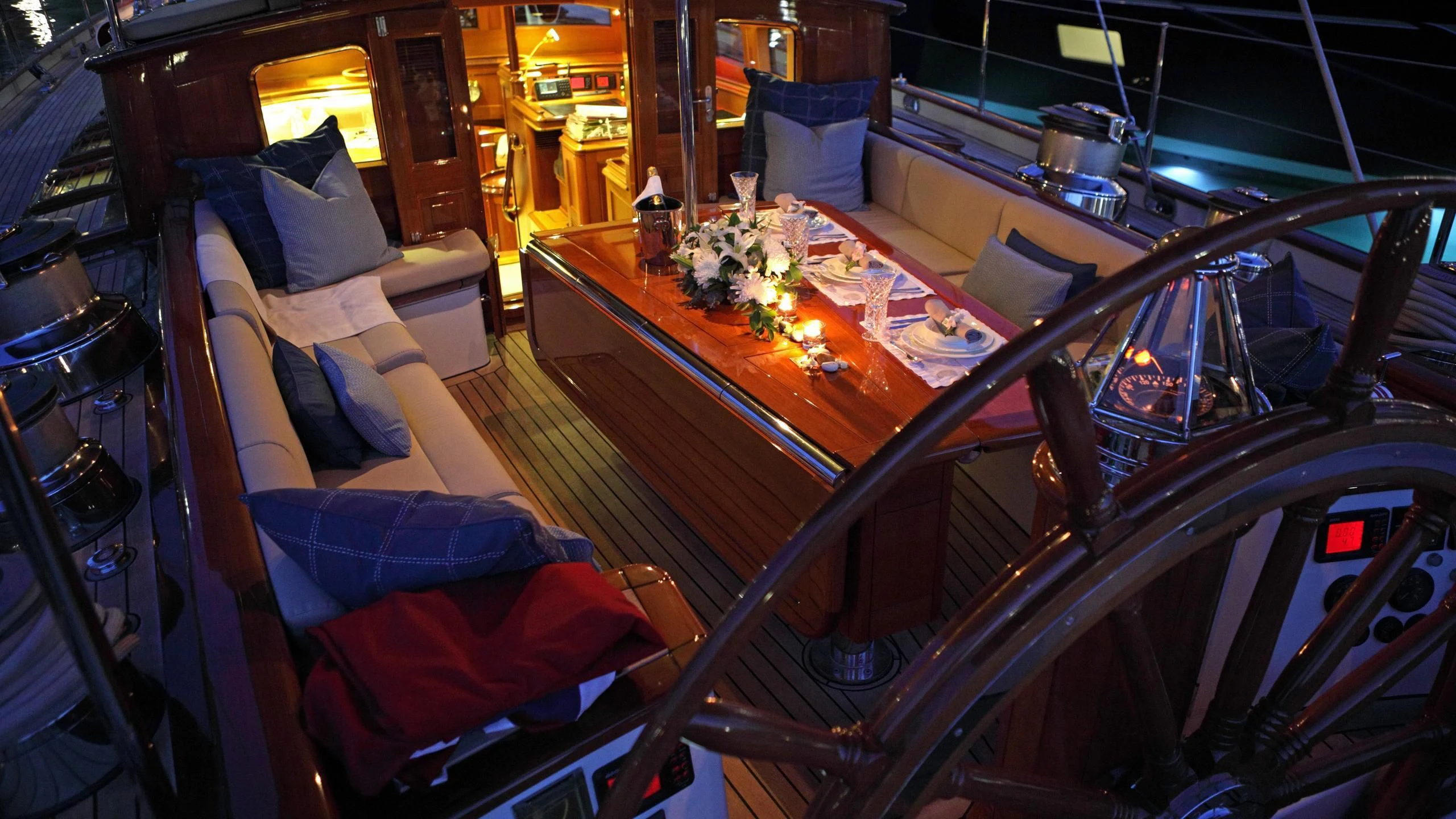 inside of a vehicle aboard SHAMOUN Yacht for Sale
